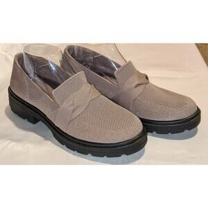 Lifestride BZees Women's Muse Bow Platform Comfort Loafers Shoes Latte Size 9.5